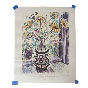 Walter Anderson Black-Eyed Susans In A Shearwater Vase Print 16x20